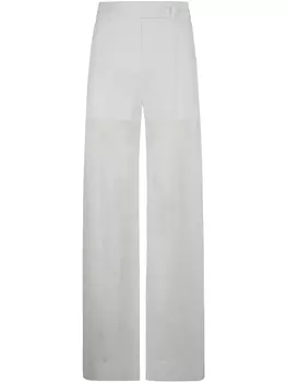 Хлопковые брюки Alberta Ferretti, белый