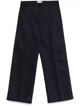 Хлопковые брюки AMI Paris, синий