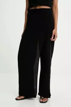 Хлопковые брюки Answear.Lab, черный