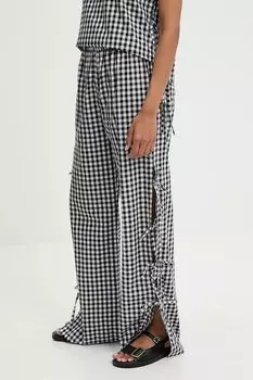 Хлопковые брюки Answear.Lab, черный