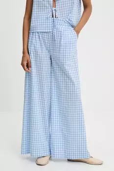 Хлопковые брюки Answear.Lab, синий