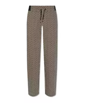 Хлопковые брюки Balmain, бежевый