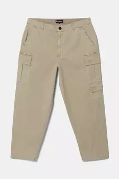 Хлопковые брюки Barbour, бежевый