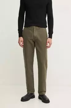 Хлопковые брюки Barbour, зеленый