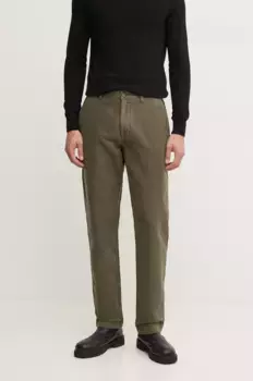 Хлопковые брюки Barbour, зеленый