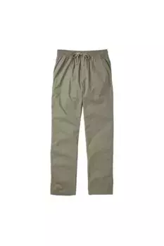 Хлопковые брюки без застежек, внутренняя часть штанины 29 дюймов (74 см). Cotton Traders, зеленый