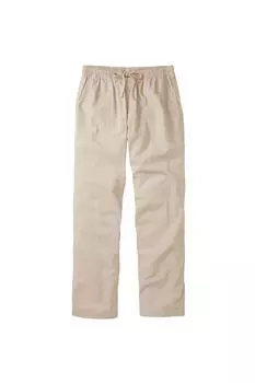 Хлопковые брюки без застежки, внутренняя часть штанины 27 дюймов (68,5 см). Cotton Traders, обнаженная