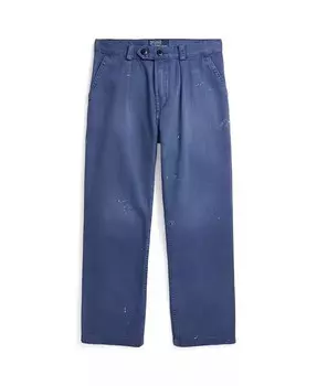 Хлопковые брюки чинос для больших мальчиков Polo Ralph Lauren, синий