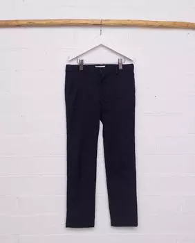 Хлопковые брюки чинос для мальчика темно-синего цвета Fina Ejerique, темно-синий