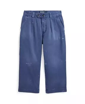 Хлопковые брюки чинос для малышей и маленьких мальчиков Polo Ralph Lauren, синий