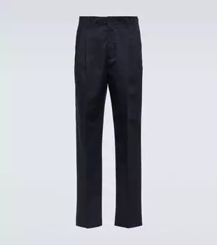 Хлопковые брюки чинос Lardini, синий