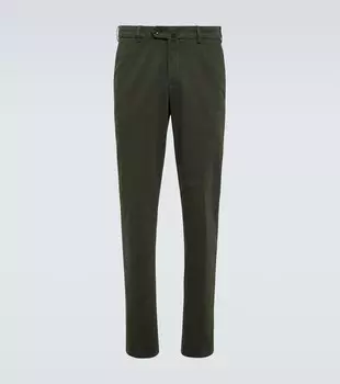 Хлопковые брюки чинос Loro Piana, зеленый