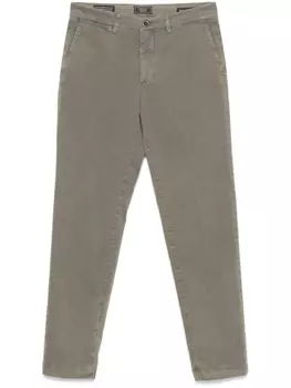 Хлопковые брюки-чинос Peserico, зеленый