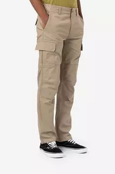 Хлопковые брюки Dickies, бежевый