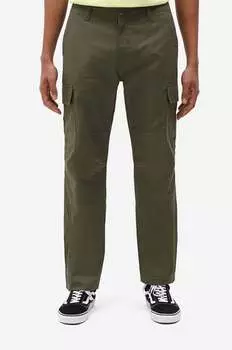 Хлопковые брюки Dickies, зеленый