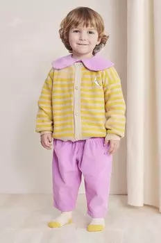 Хлопковые брюки для новорожденных Bobo Choses, розовый