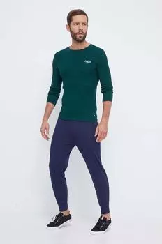 Хлопковые брюки для отдыха Polo Ralph Lauren, темно-синий