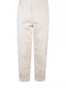 Хлопковые брюки DONDUP, белый