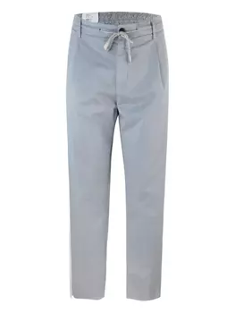 Хлопковые брюки Eleventy, синий