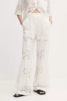 Хлопковые брюки Gestuz, белый