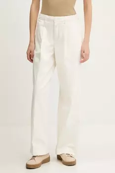 Хлопковые брюки Guess Jeans, бежевый