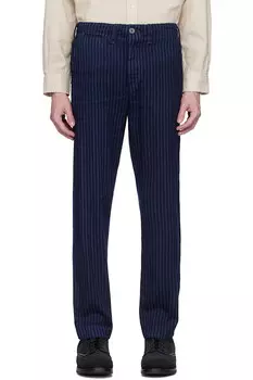 Хлопковые брюки Hamilton с принтом Rrl, мультиколор