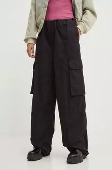 Хлопковые брюки Hugo Blue, черный