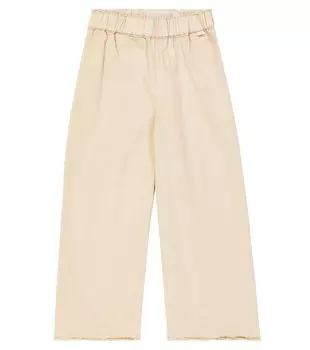 Хлопковые брюки Il Gufo, белый