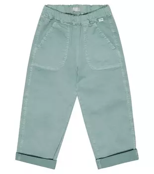 Хлопковые брюки Il Gufo, зеленый