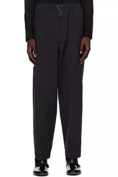 Хлопковые брюки из полиэстера в рубчик Toga Virilis, черный