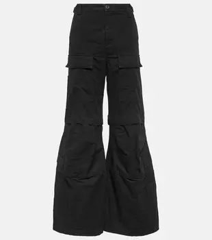 Хлопковые брюки-карго Balenciaga, черный