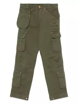 Хлопковые брюки-карго CULTURA, зеленый