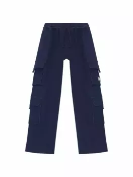 Хлопковые брюки карго Dolce&Gabbana, тёмно-синий