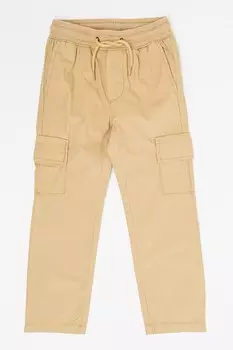 Хлопковые брюки-карго Gap, бежевый