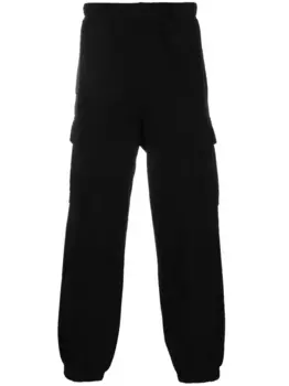 Хлопковые брюки-карго с нашивкой-логотипом CARHARTT WIP, черный