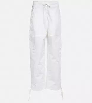 Хлопковые брюки карго TOTEME, белый