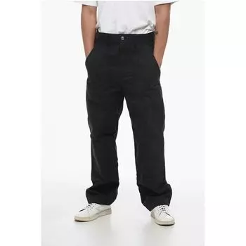 Хлопковые брюки-каррот с петлями для ремня Isabel Marant, Blue