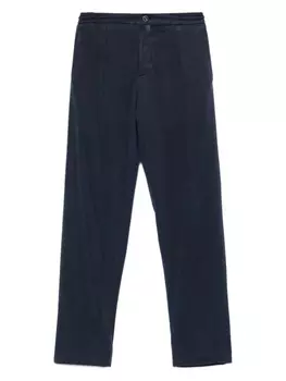 Хлопковые брюки Kiton, синий