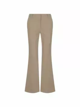 Хлопковые брюки клеш Lvir, зелёный