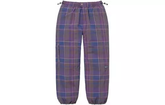 Хлопковые брюки-клеш SS24 Supreme, Plaid/Plaid