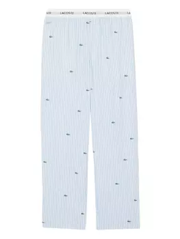 Хлопковые брюки Lacoste, синий
