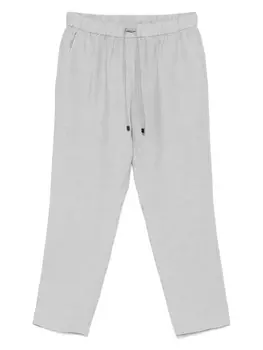 Хлопковые брюки Le Tricot Perugia, серый