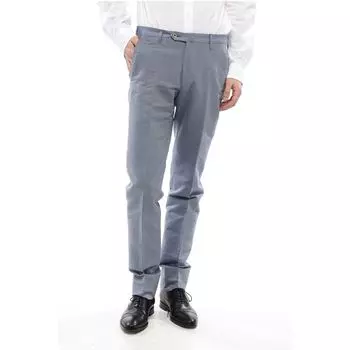 Хлопковые брюки LEADER Corneliani, Gray