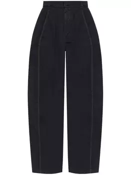 Хлопковые брюки LEMAIRE, черный