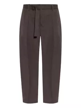 Хлопковые брюки LEMAIRE, коричневый