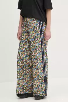 Хлопковые брюки Liberty Adidas Originals, темно-синий