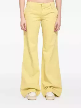 Хлопковые брюки Marni, желтый