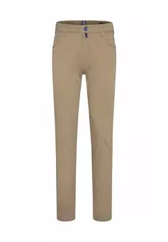 Хлопковые брюки MEYER, коричневый