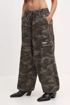 Хлопковые брюки Miss Sixty, зеленый