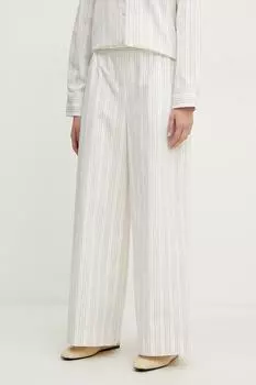 Хлопковые брюки Mm, бежевый